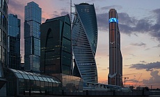 Строительство самой высокой башни «Москва‑Сити» идет круглосуточно